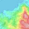 Mapa topográfico O Chao da Aldea, altitude, relevo
