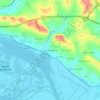 Mapa topográfico Casal da Marinha, altitude, relevo
