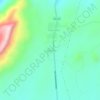 Mapa topográfico Cassange, altitude, relevo