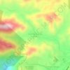 Mapa topográfico Kampung Kuak Hulu, altitude, relevo