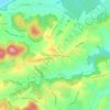 Mapa topográfico Léoudary, altitude, relevo