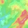 Mapa topográfico Xornes, altitude, relevo