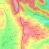 Mapa topográfico Nossa Senhora da Orada, altitude, relevo