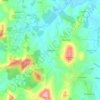 Mapa topográfico Asseiceira, altitude, relevo