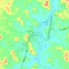 Mapa topográfico Belize, altitude, relevo