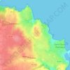 Mapa topográfico Kertugal, altitude, relevo