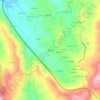 Mapa topográfico Sabariz, altitude, relevo