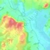 Mapa topográfico Courchamp, altitude, relevo