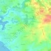 Mapa topográfico Lambell, altitude, relevo
