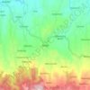 Mapa topográfico Blado, altitude, relevo