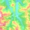 Mapa topográfico La Matosa, altitude, relevo