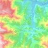 Mapa topográfico Vale de Vila, altitude, relevo