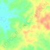 Mapa topográfico Wokam, altitude, relevo
