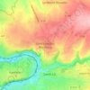 Mapa topográfico Saint-Georges-Montcocq, altitude, relevo