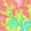 Mapa topográfico Lachaux, altitude, relevo