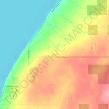 Mapa topográfico Zeba, altitude, relevo