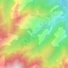 Mapa topográfico Los Masos, altitude, relevo