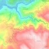 Mapa topográfico Soutelos, altitude, relevo