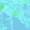 Mapa topográfico Aigues-Mortes, altitude, relevo