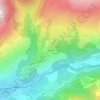 Mapa topográfico Pré Berard, altitude, relevo