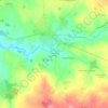 Mapa topográfico Les Gâtines Nord, altitude, relevo