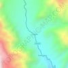 Mapa topográfico La Cañera, altitude, relevo