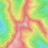 Mapa topográfico Mount Elmer, altitude, relevo