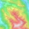 Mapa topográfico Guzet-Neige Prat Mataou, altitude, relevo