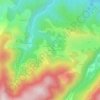 Mapa topográfico Boulet, altitude, relevo