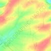 Mapa topográfico Boeuf, altitude, relevo