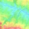 Mapa topográfico La Motte Verte, altitude, relevo