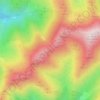 Mapa topográfico El Collao, altitude, relevo