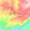 Mapa topográfico Insua, altitude, relevo