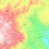 Mapa topográfico La Noria, altitude, relevo