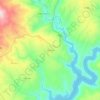 Mapa topográfico Louriceira, altitude, relevo