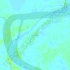 Mapa topográfico Bretaña, altitude, relevo