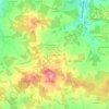 Mapa topográfico Les Renardières, altitude, relevo