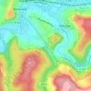 Mapa topográfico Au chêne l'attaque, altitude, relevo