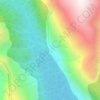 Mapa topográfico Coast Mountains, altitude, relevo