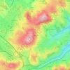 Mapa topográfico Le Petit Culty, altitude, relevo