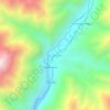 Mapa topográfico Huancaní, altitude, relevo