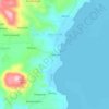 Mapa topográfico Pamona, altitude, relevo