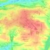 Mapa topográfico La Ménardière, altitude, relevo