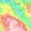 Mapa topográfico Tabuaço, altitude, relevo