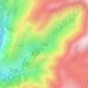 Mapa topográfico Le Sert, altitude, relevo
