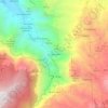 Mapa topográfico Los Berrazales, altitude, relevo