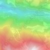 Mapa topográfico Le Freney, altitude, relevo