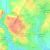Mapa topográfico Le Ligue, altitude, relevo