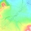 Mapa topográfico Tupátaro, altitude, relevo