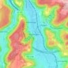 Mapa topográfico Prettingen, altitude, relevo
